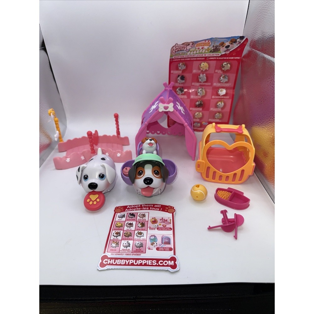 Spin Masters Chubby Puppies And Acessories lot